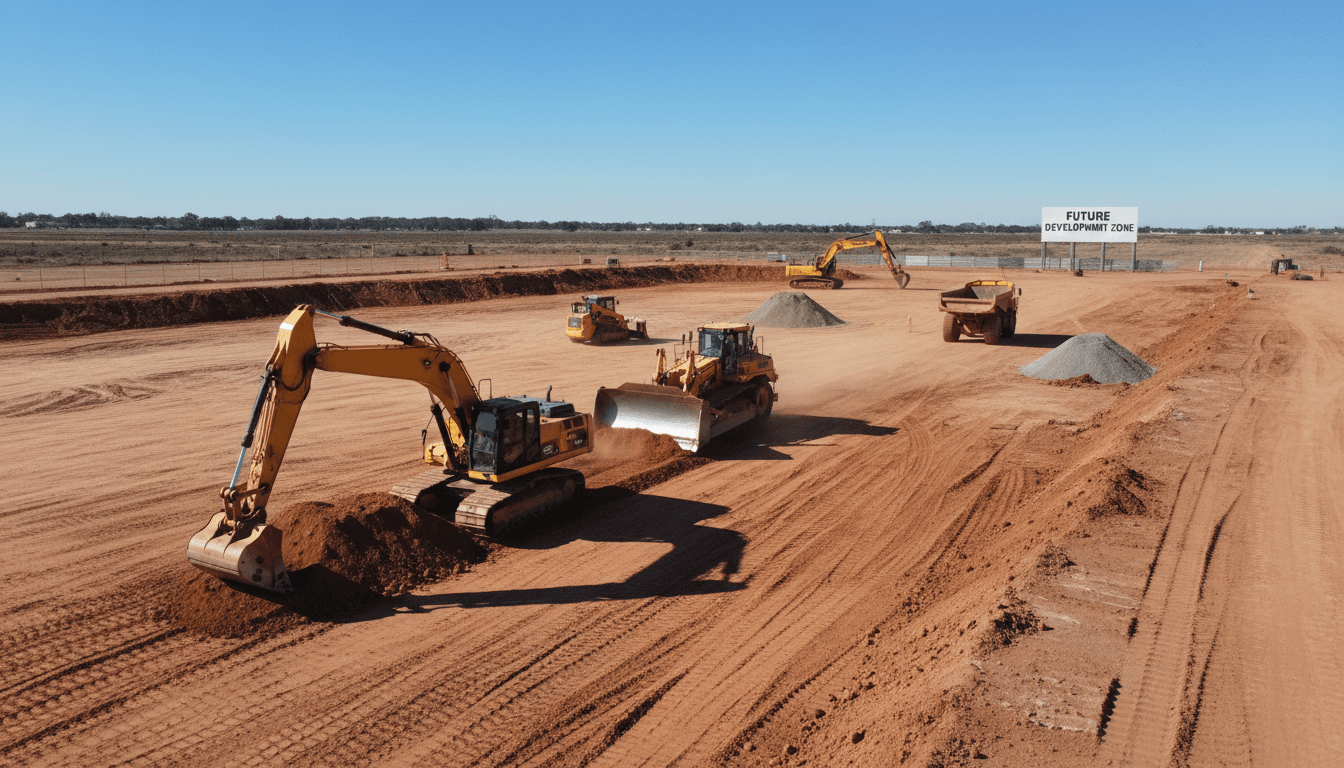 Professional excavation equipment at work on a construction site in Toronto