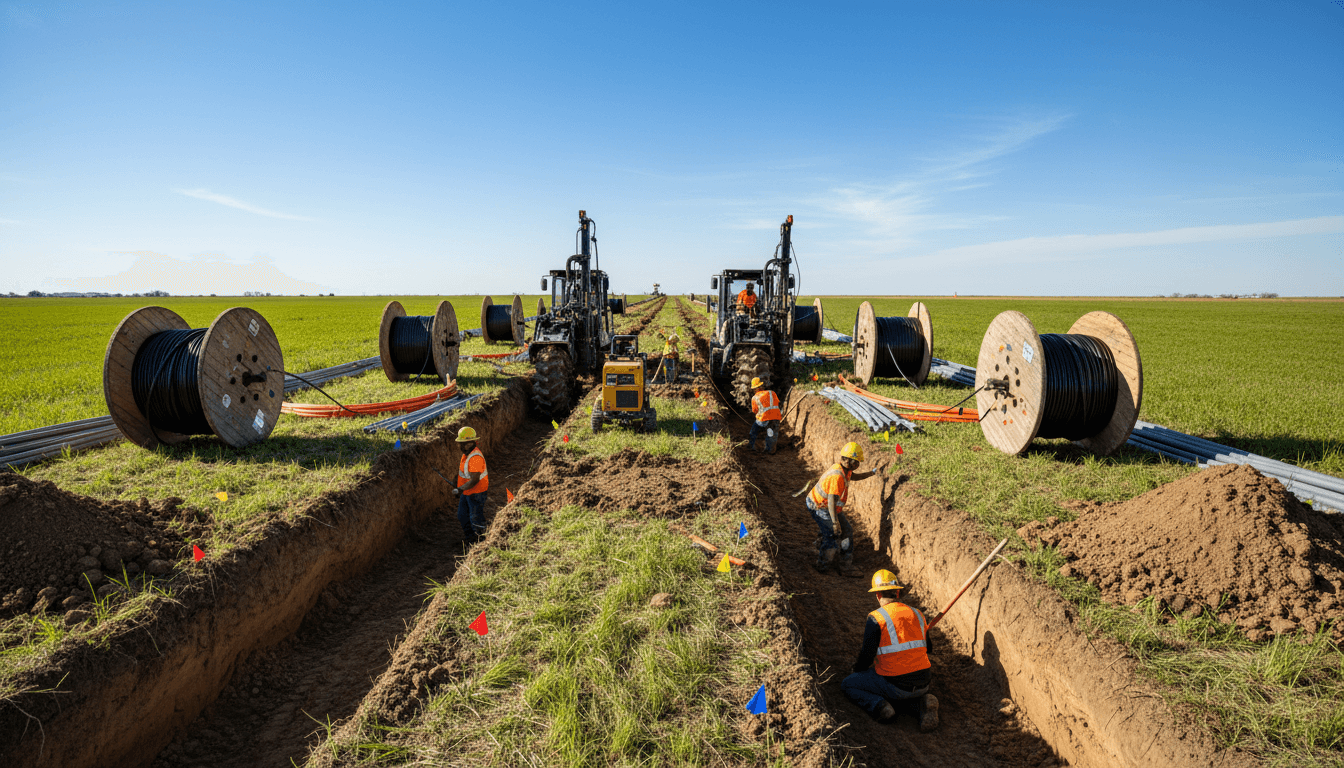 Commercial trenching and drainage project